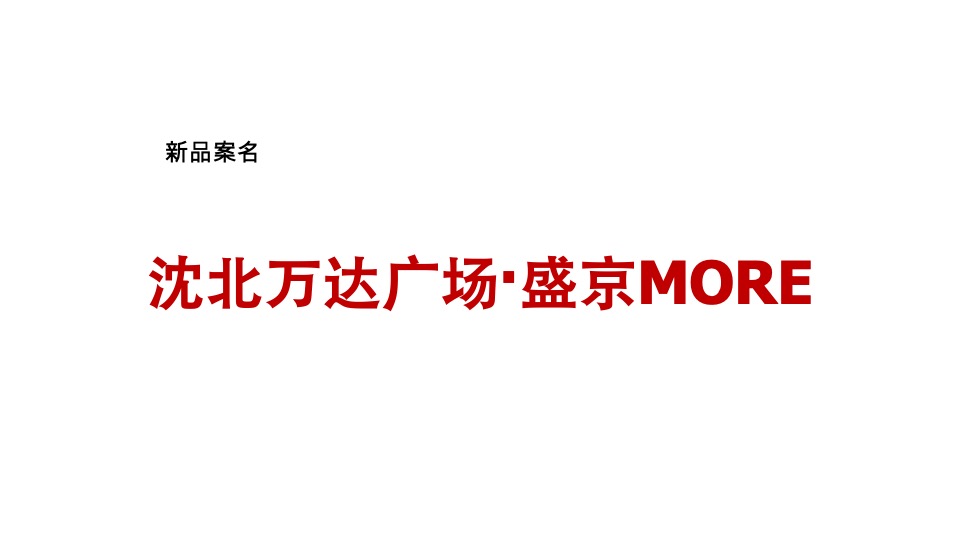 沈阳沈北万达广场三地块整合推广案(小高层商业)