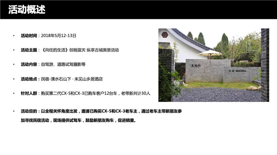 长安马自达创驰蓝天纵享古城美景试驾活动策划案