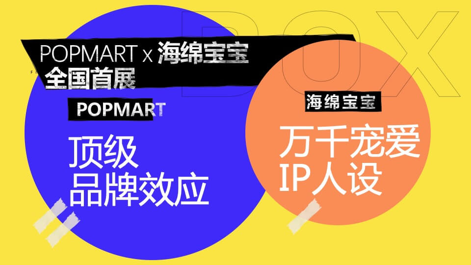 商业广场POPMART x 海绵宝宝IP展开幕仪式活动策划方案