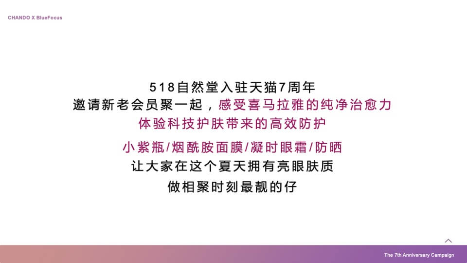 护肤品牌×天猫欢聚日7周年店庆营销方案