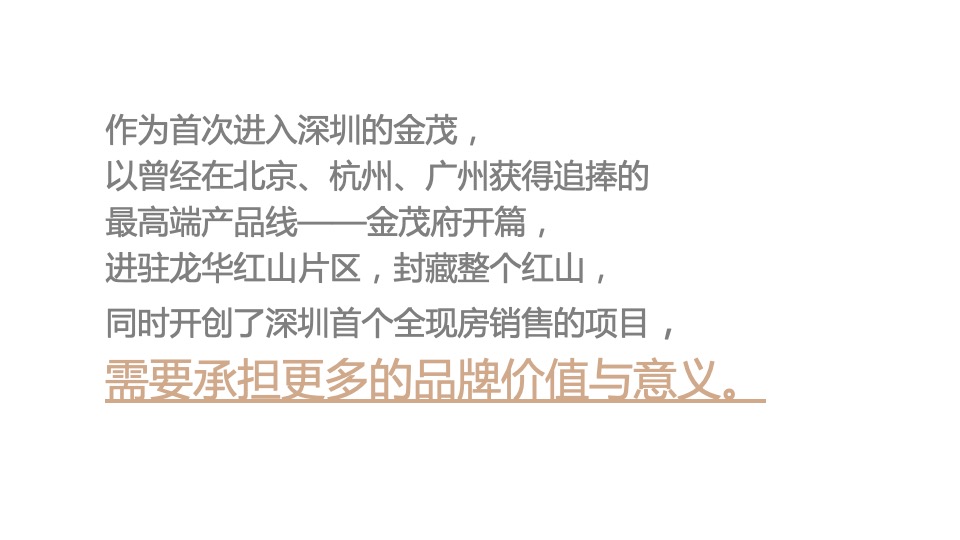 龙华金茂府整合推广竞标方案