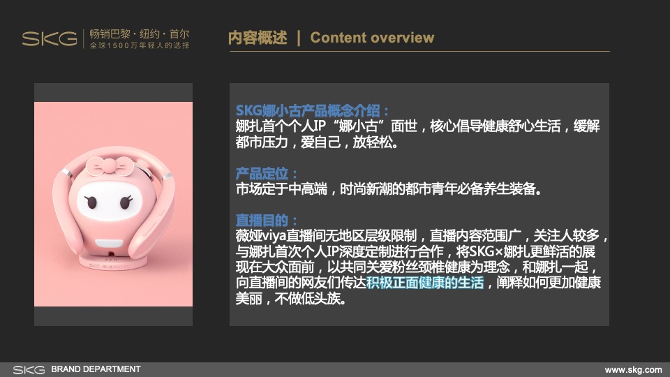 娜扎&薇娅SKG娜小古直播方案