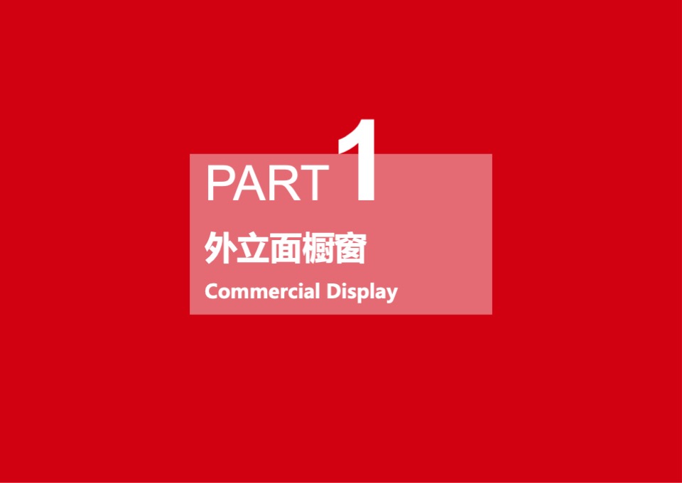 商业广场橱窗及空铺围挡布置方案