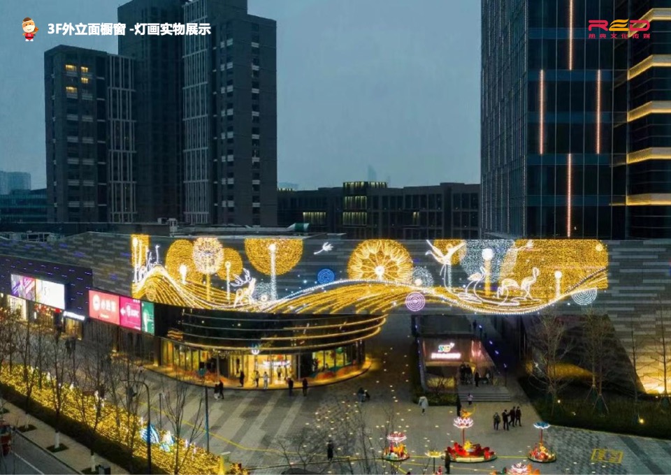 商业广场橱窗及空铺围挡布置方案