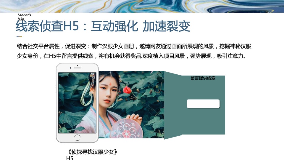 莫奈的湖线上营销炒作方案