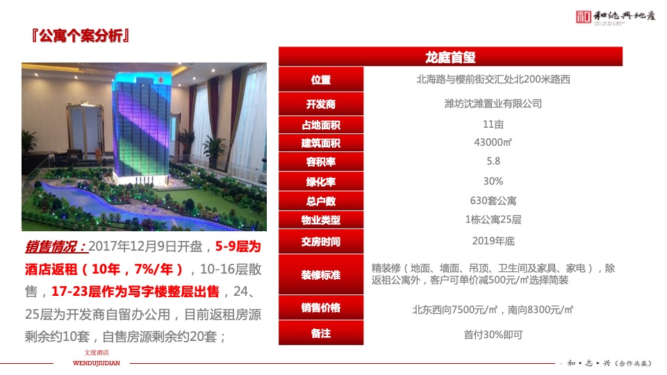 文度酒店公寓项目年度营销推广方案