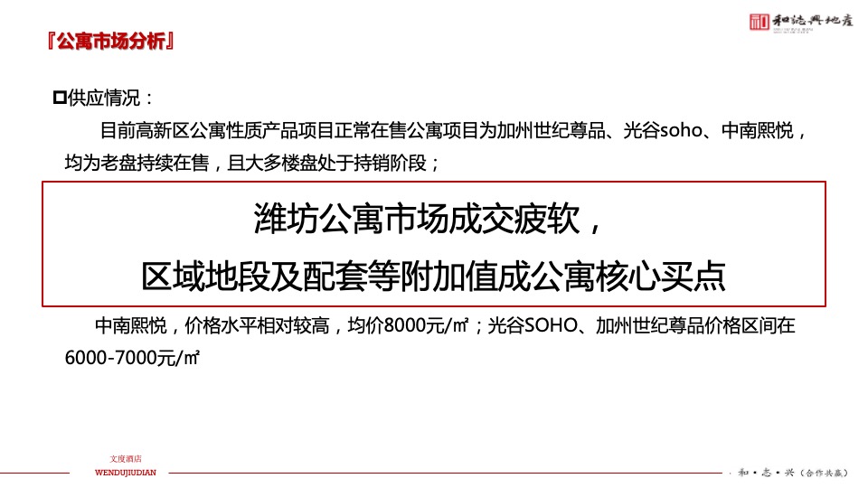 文度酒店公寓项目年度营销推广方案