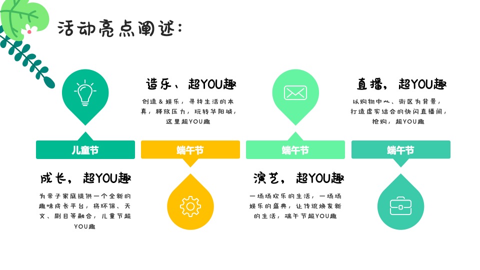 商业广场儿童节&端午节联动（粽情造 超YOU趣主题）活动策划方案