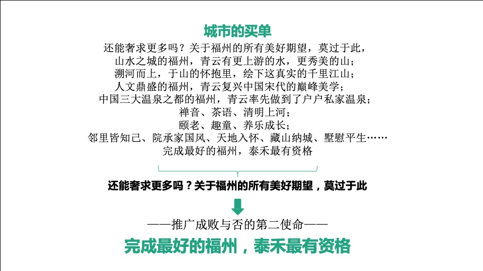 优点福州泰禾青云小镇年度推广提报