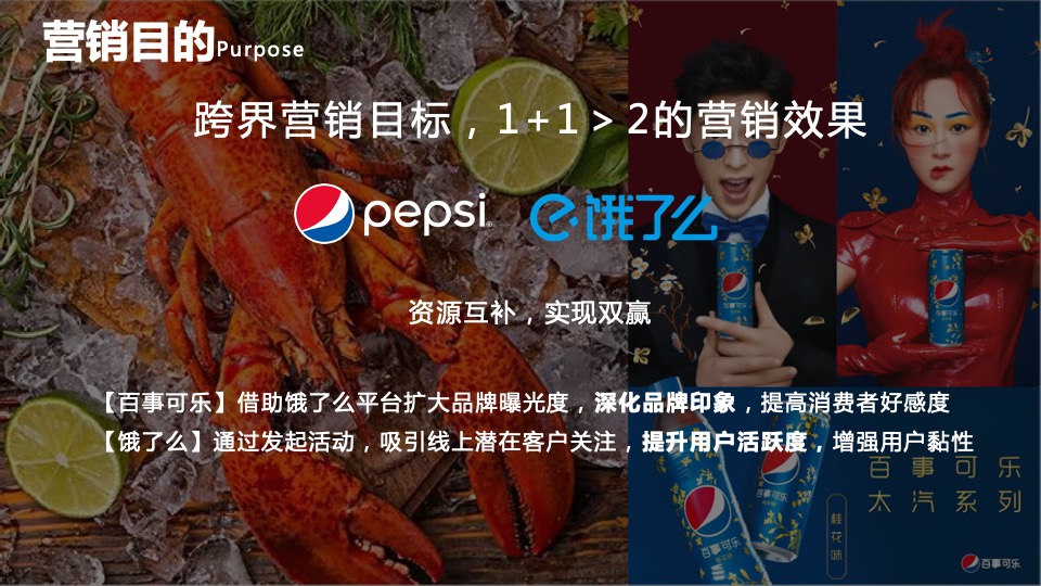 百事&饿了么跨界合作龙虾节主题活动方案