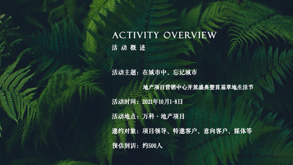 地产项目营销中心开放暨首届草地生活节活动策划方案