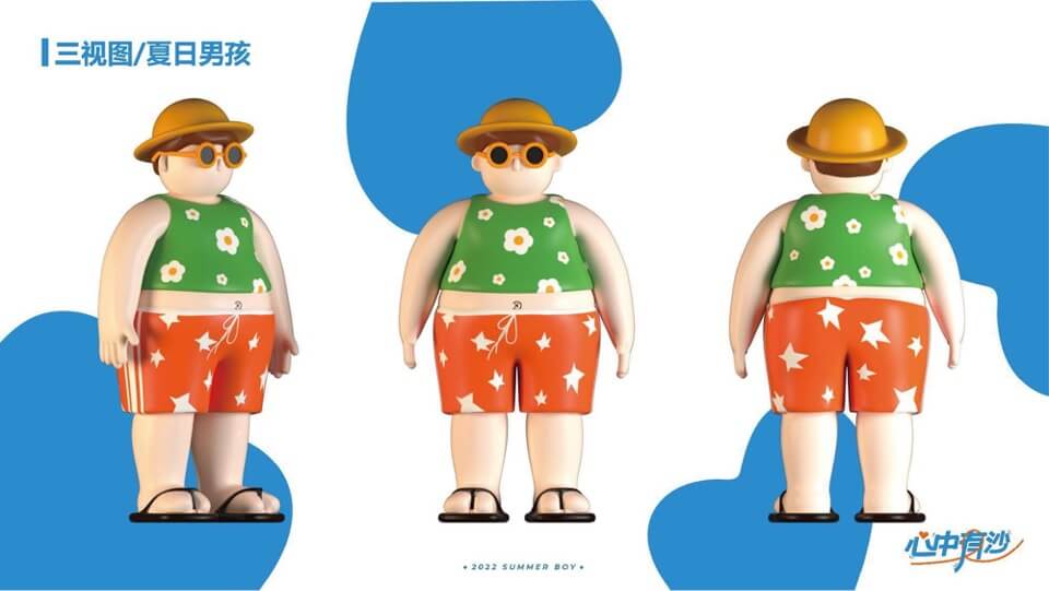 商业广场夏日沙滩主题美陈方案