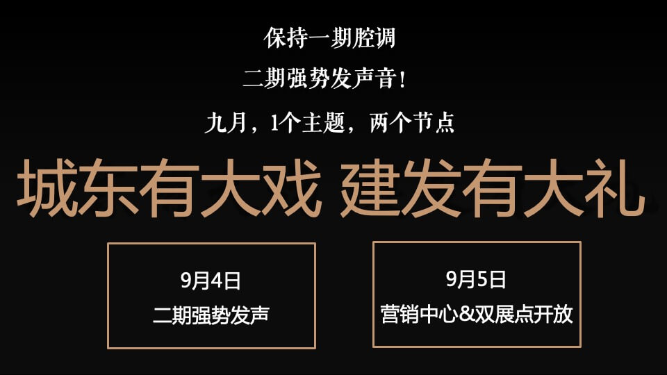 地产项目营销中心开放（城东有大戏 建发有大礼主题）活动策划方案