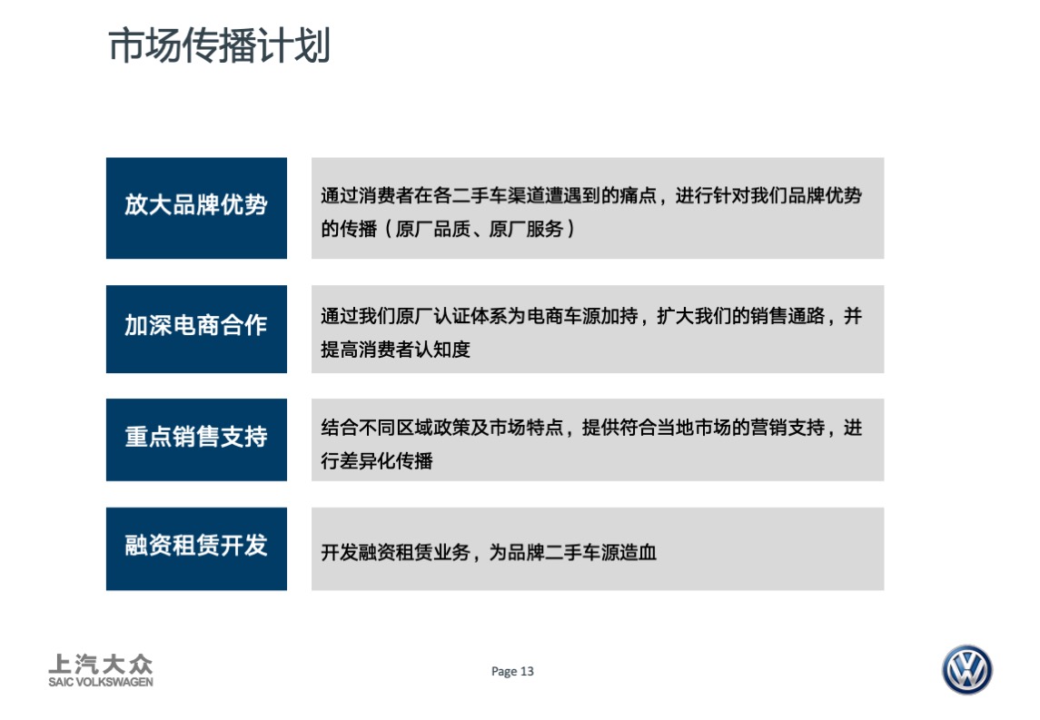 大众品牌二手车年度传播方案