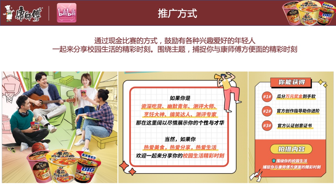 康师傅线上推广B站营销方案