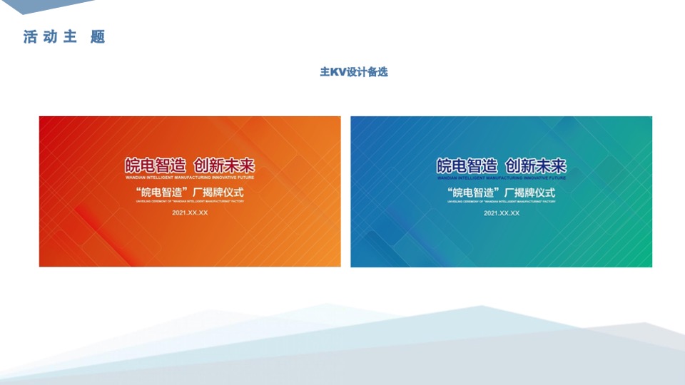 皖电智造厂揭牌仪式活动策划方案