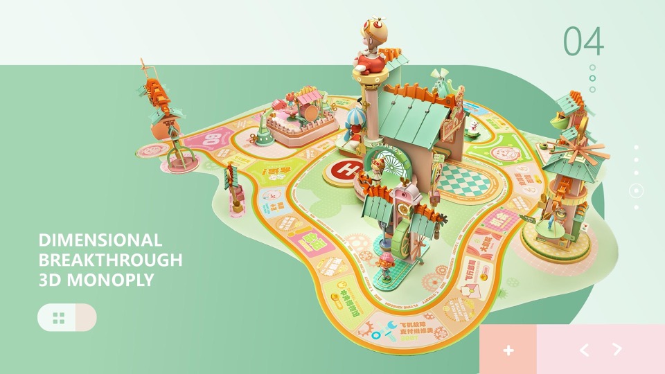 商业广场糖风大富翁（贵妃糖飞行王国主题）美陈方案