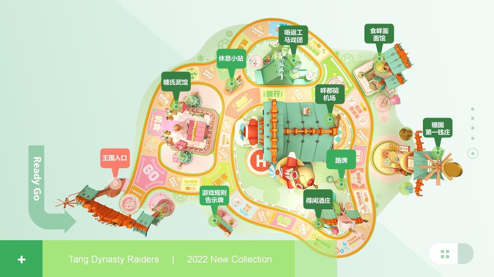 商业广场糖风大富翁（贵妃糖飞行王国主题）美陈方案