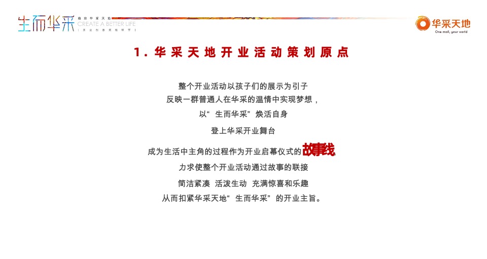 南京华采天地开业活动策划