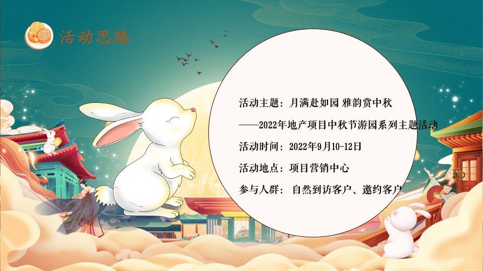 地产项目中秋游园系列（月满赴如园 雅韵赏中秋主题）活动策划方案