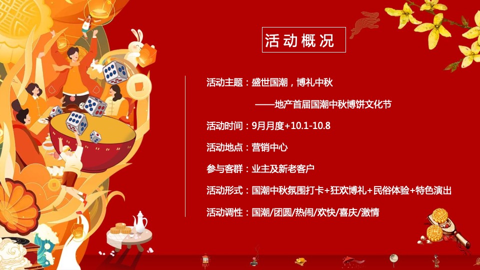 地产项目首届国潮中秋博饼文化节（国潮盛宴·博礼中秋主题）活动策划方案