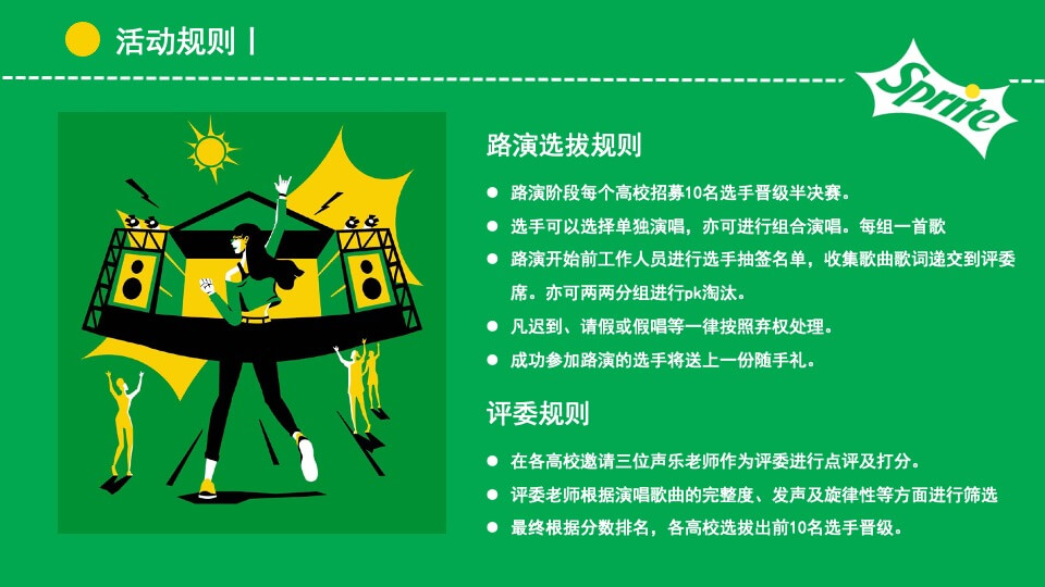 城市高校雪碧QQ音乐&校园音乐大赛活动策划方案