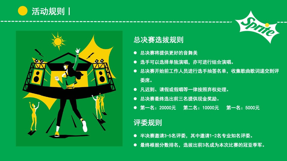 城市高校雪碧QQ音乐&校园音乐大赛活动策划方案