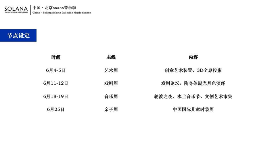 商业广场音乐季系列（万物有光 集时行乐主题）活动策划方案