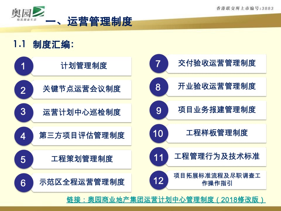 奥园商业地产集团计划运营管控体系指引