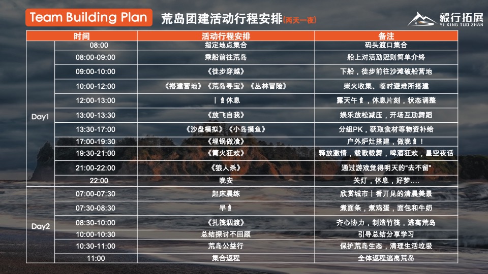 《一出好戏》主题户外团建方案-两天一夜