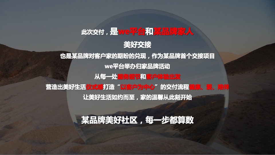 地产项目一期倾情交付（We美好 家期如约主题）活动策划方案