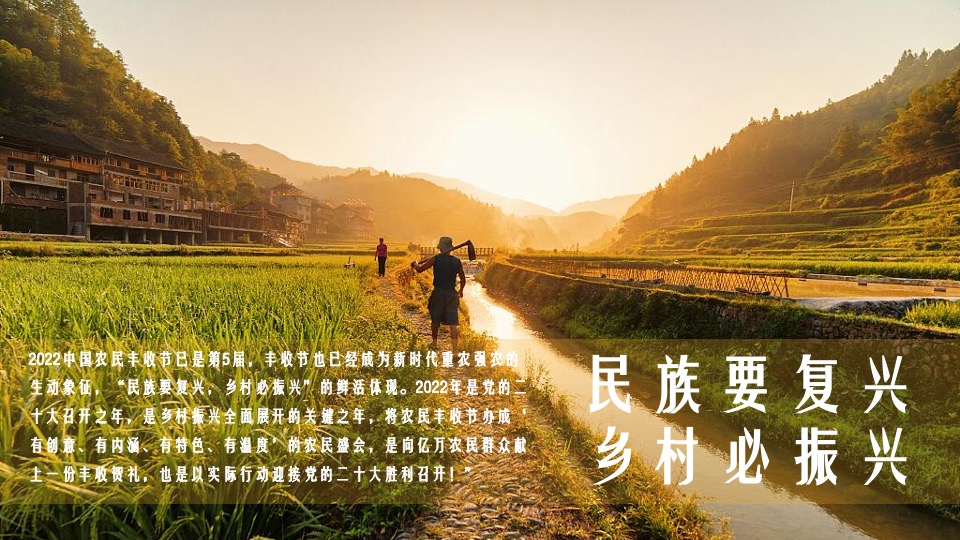 中国农民丰收节（庆丰收·迎盛会主题）活动策划方案