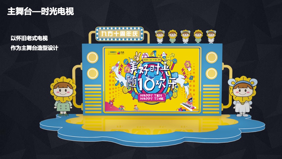 商业广场十周年庆（美好时光 随10欢乐主题）活动策划方案