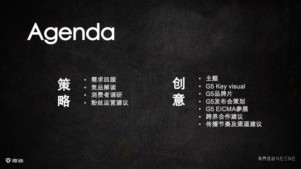 雅迪G5创意方案