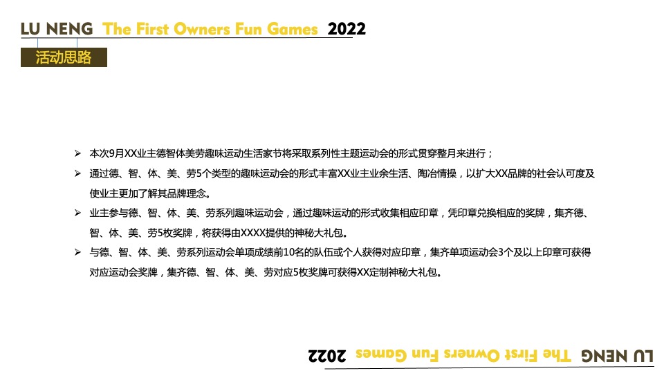 地产项目业主趣味运动会（欢乐邻里 健康趣玩主题）活动策划方案
