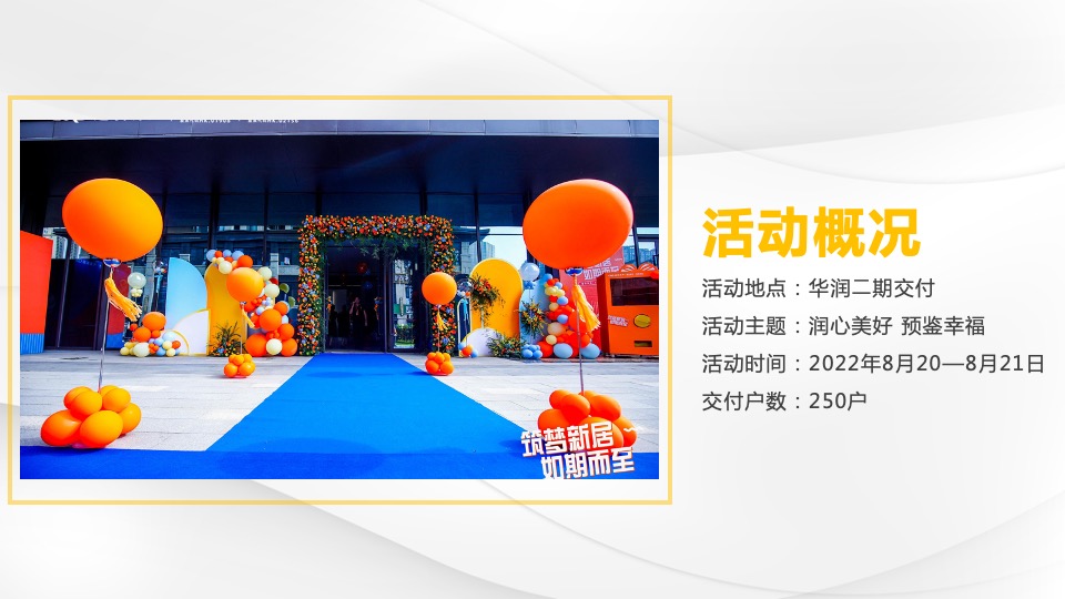 华润置地项目交付（润心美好 预鉴幸福主题）活动策划方案
