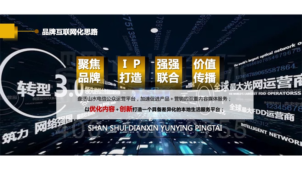 电信品牌年度运营传播宣传方案