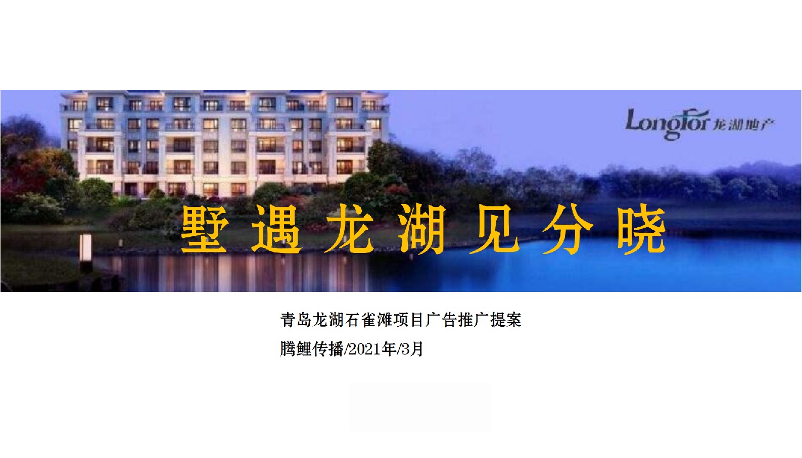 龙湖天镜广告提案方案