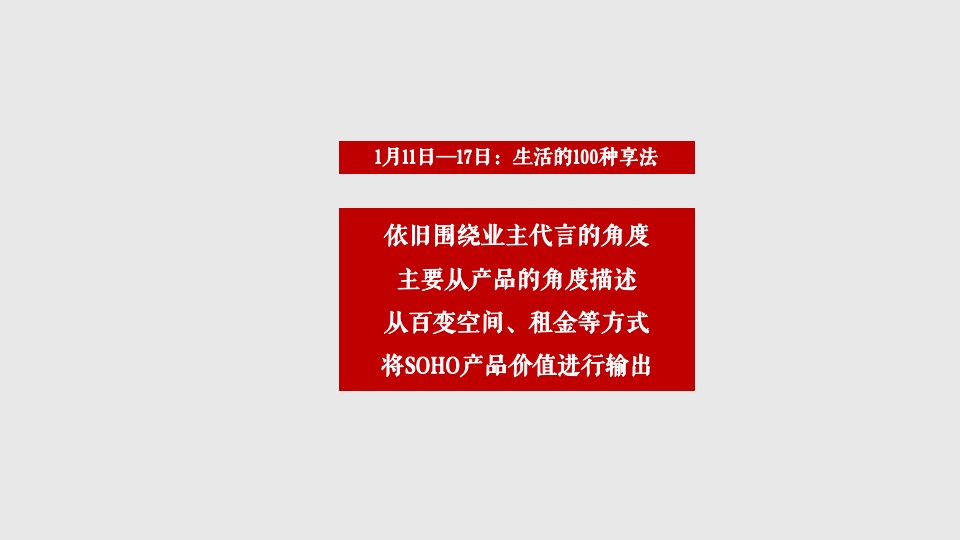 江旅·都市方舟1月推广策略提报 #SOHO# #新春包装# #抖音#