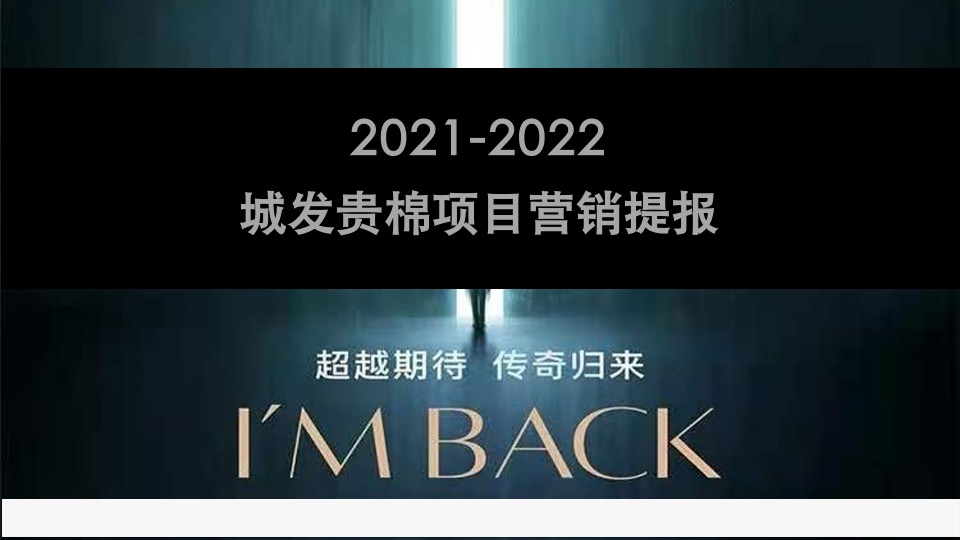 城发贵棉年度营销策略提报 #大平层# #大盘# #豪宅#