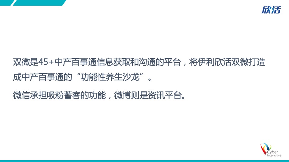 伊利欣活双微运营方案