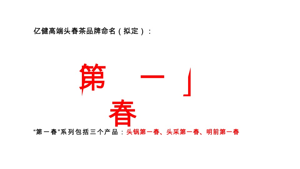 亿健有机茶春茶推广思路