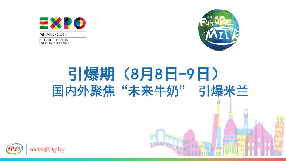 伊利未来牛奶米兰世博会发布传播方案