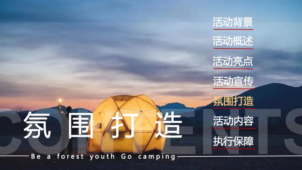 城市露营嘉年华狂欢（森系青年 精奢去野主题）活动策划方案