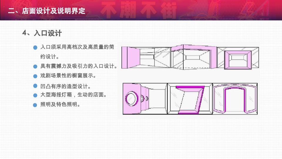 购物中心一店一色管控店铺设计