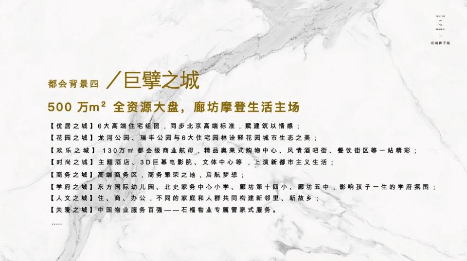 北京京南狮子城年度推广方案