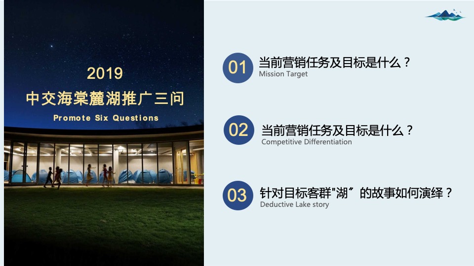 中交海棠麓湖住宅项目策略推广方案