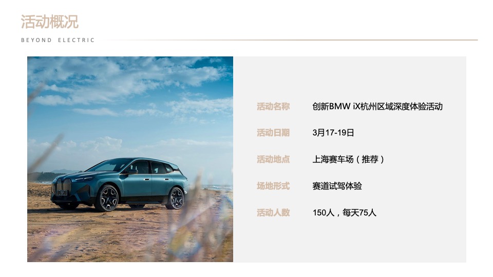 汽车品牌区域深度试驾体验（驭电而行 超越自心主题）活动策划方案