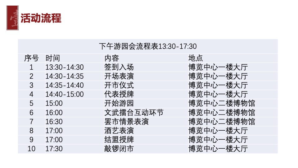 城市春季汉服游园会(集市行乐主题)活动策划方案