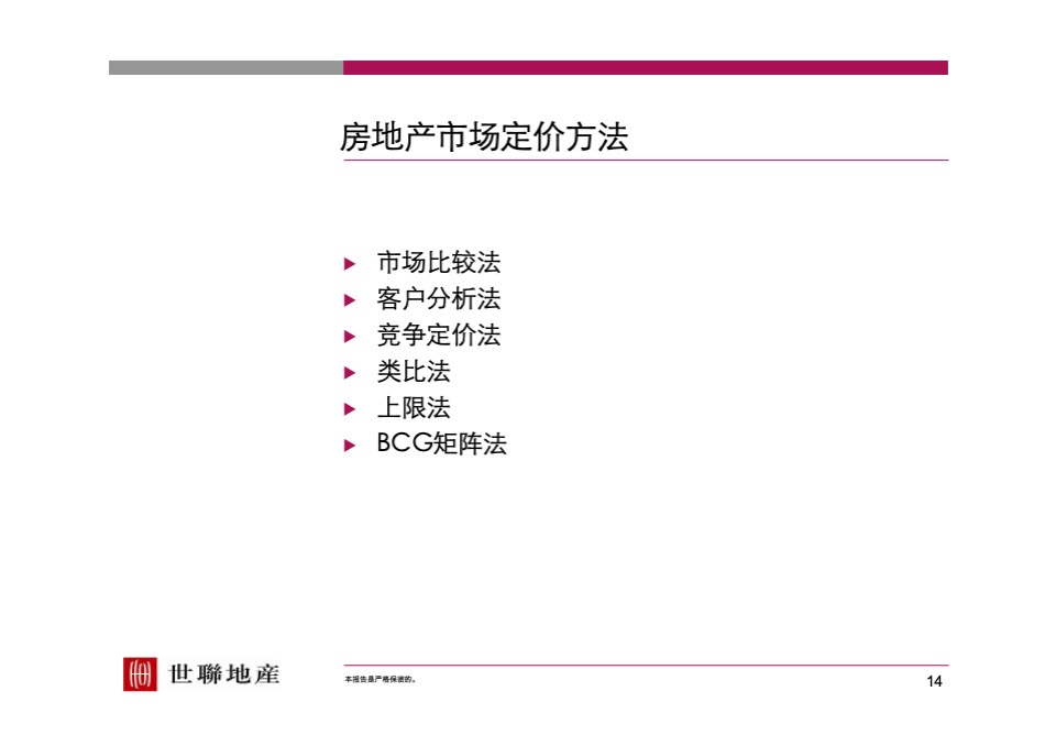 【世联】定价与开盘研究